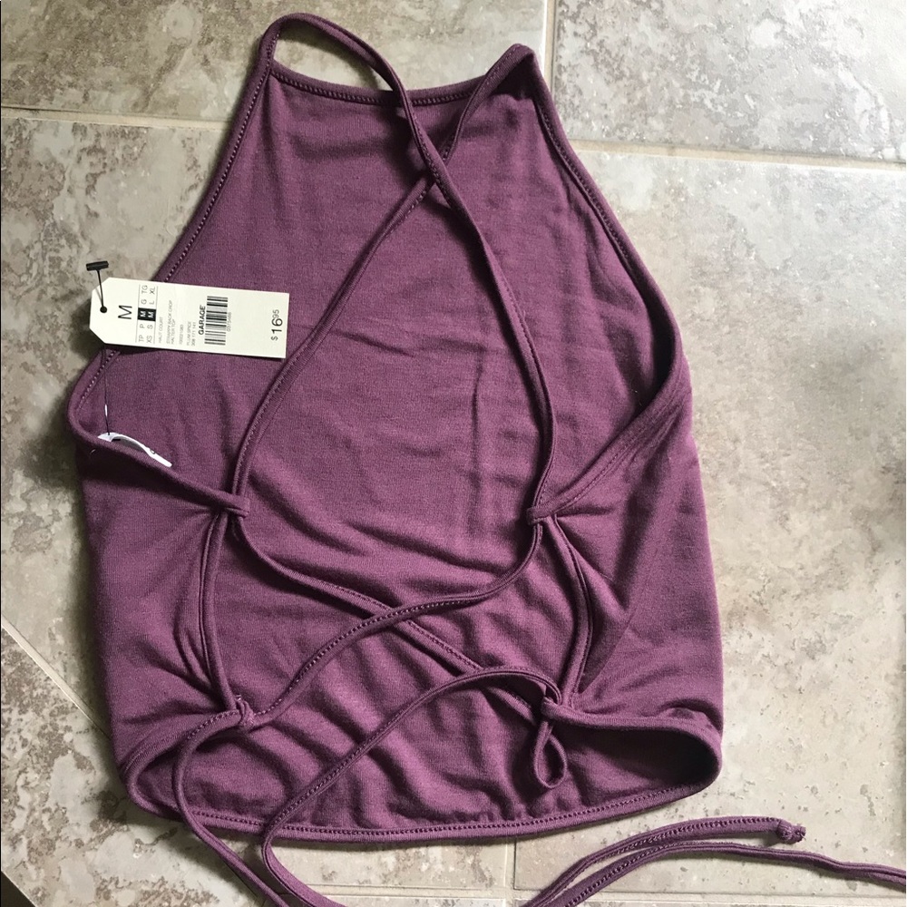 Brand New Garage Strappy Back Crop Top